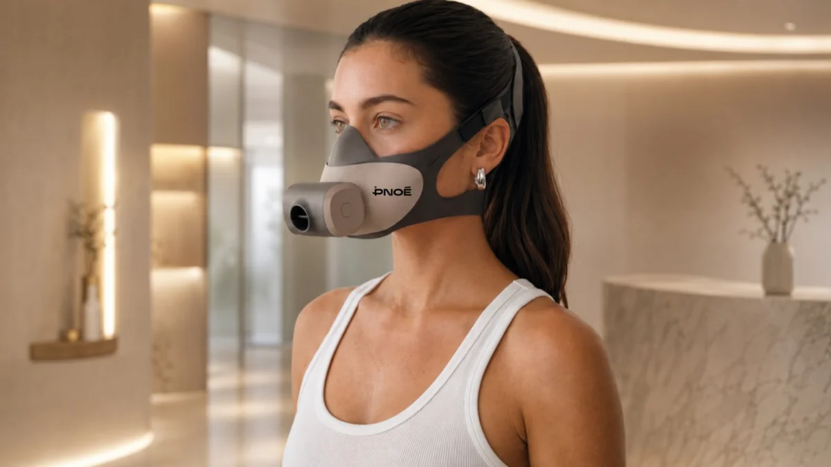 Imagem da matéria: Máscara bizarra mede seu metabolismo pela respiração e dá dicas de treino