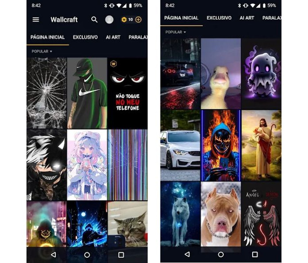 10 apps de papel de parede para personalizar o seu celular