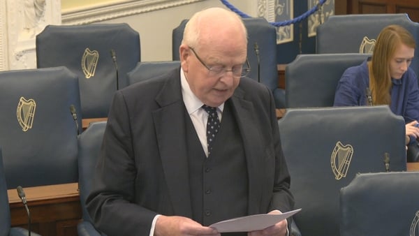 Michael McDowell speaking in the Seanad