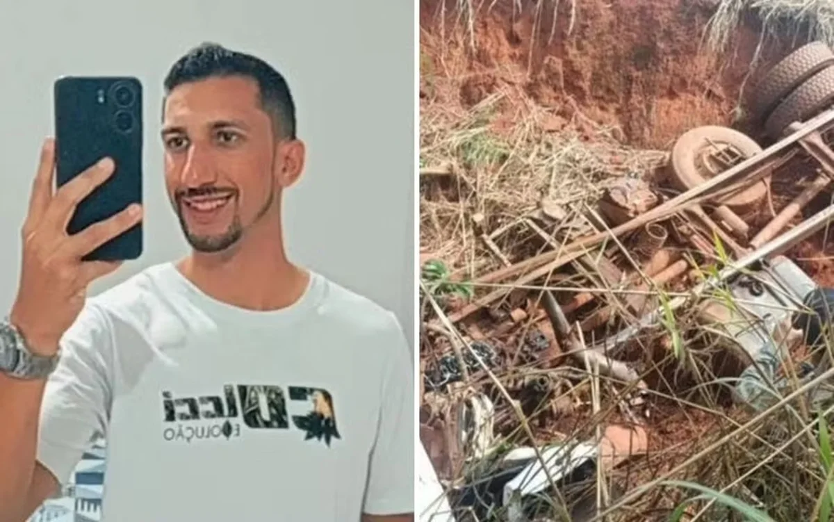 imagem colorida empresario morre apos caminhao tombar em rodovia de goias