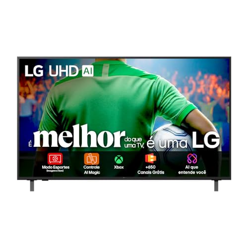 Smart TV 4K 55 LG UHD 55UA85 Processador α7 AI Ger8