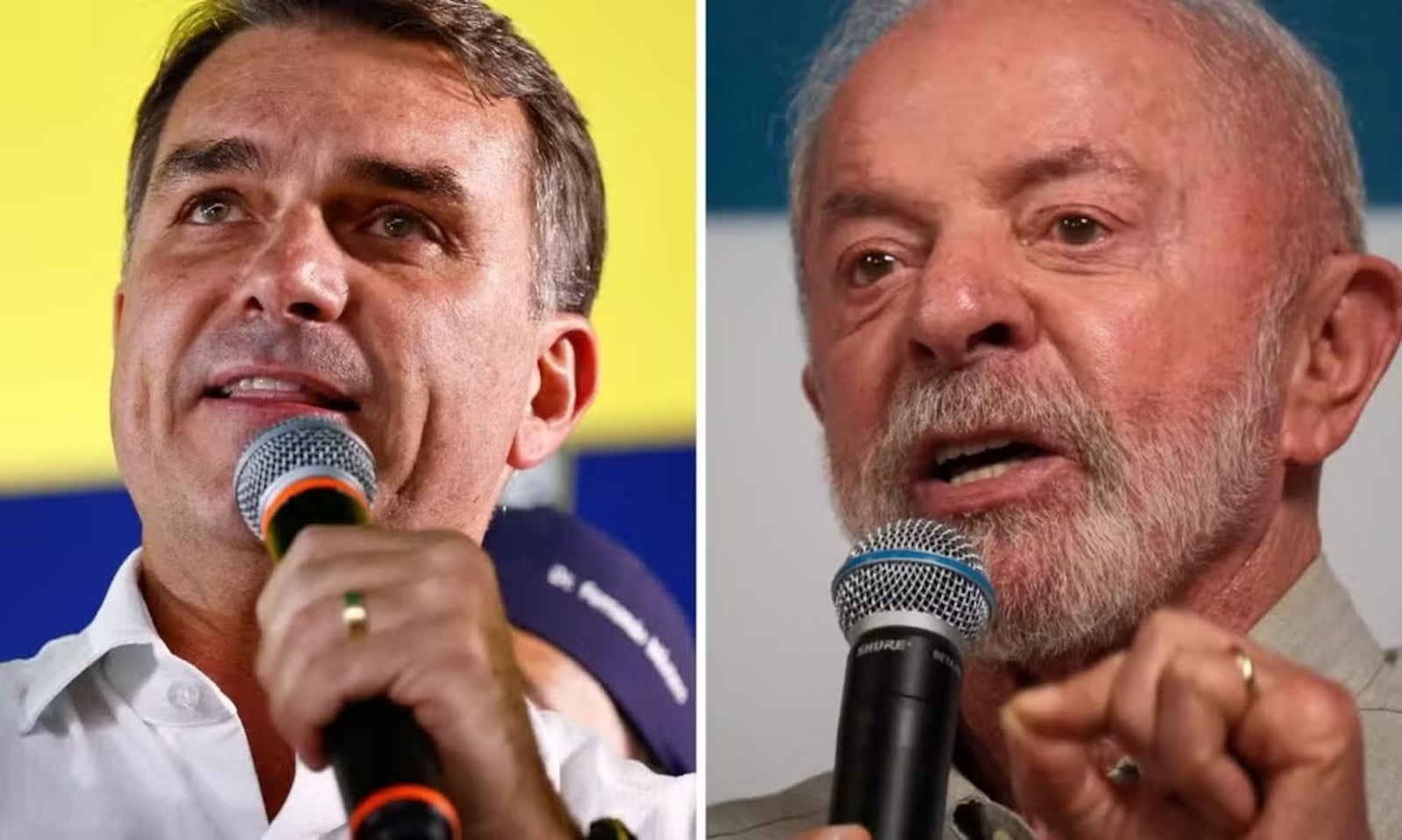 Flávio Bolsonaro (PL) e Lula (PT) - Reprodução Brasil Confidencial