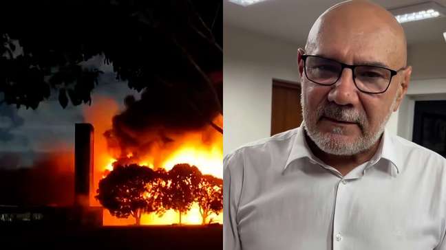 Professora chora após incêndio destruir prédio de pesquisas na UFPE; assista