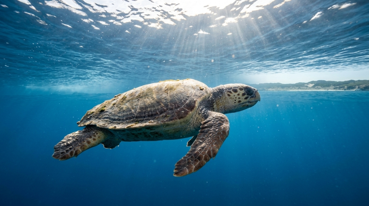 A tartaruga marinha que percorreu milhares de quilômetros pelo oceano e voltou anos depois à mesma faixa de praia onde havia nascido