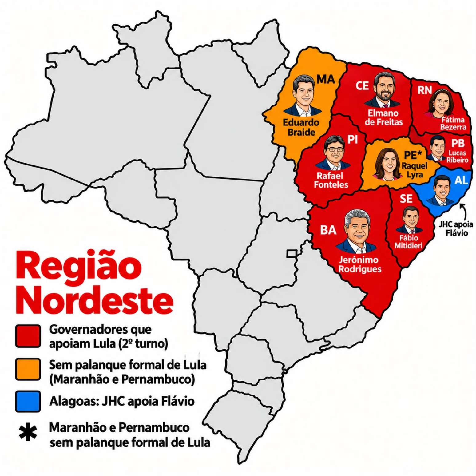 Reduto do PT, Lula inicia campanha de 2&ordm; turno sem palanque formal em PE, AL e MA