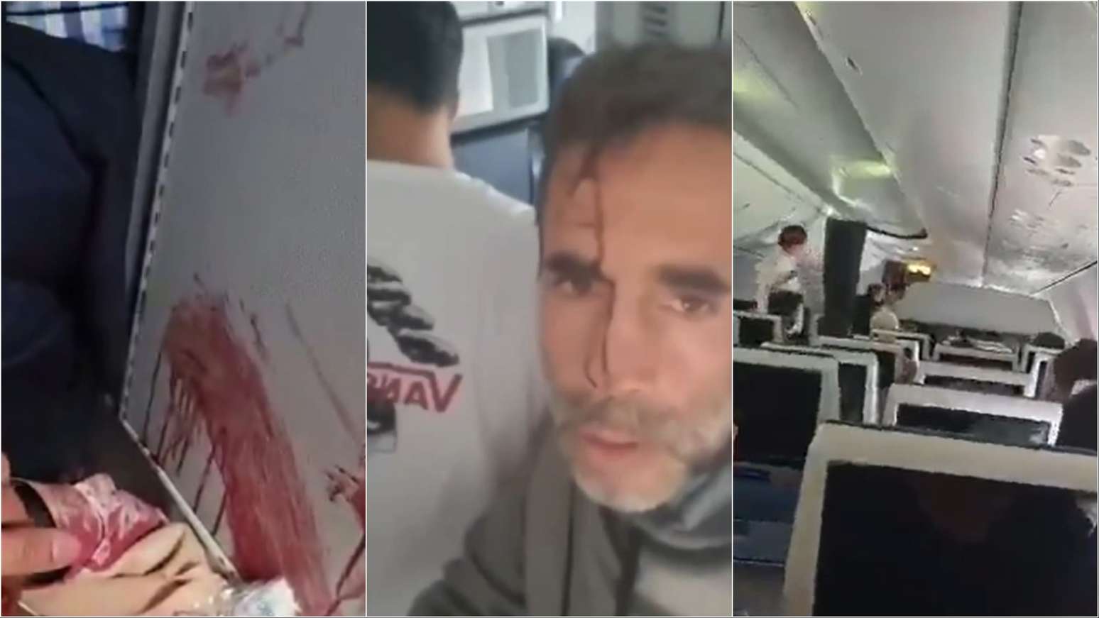 Imagens mostram ataque a faca de copiloto contra o piloto em avião