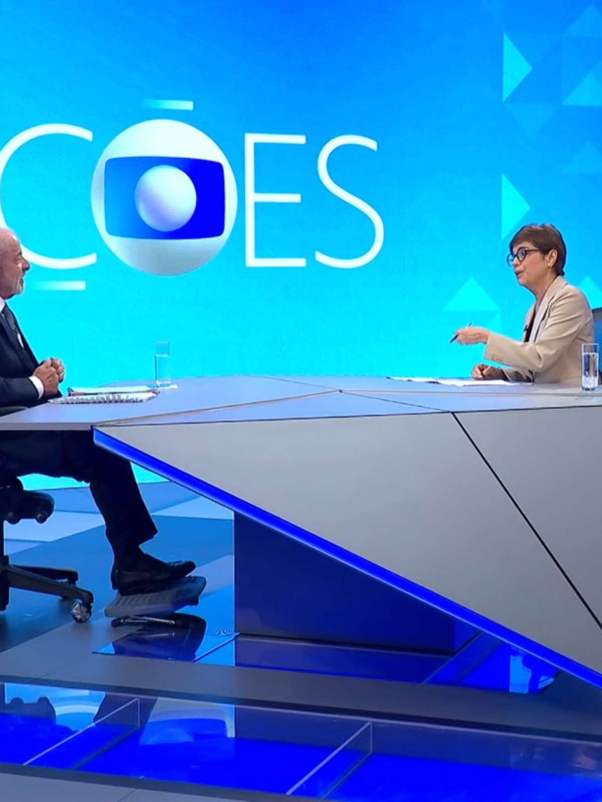 Renata Lo Prete domina a entrevista de Lula com a segurança de quem não precisa se colocar como juiz para ter autoridade