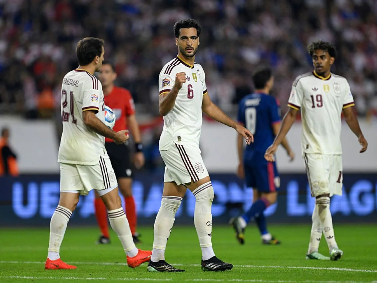 Com dois gols de Mikel Merino, Espanha vence a Croácia e avança na Nations