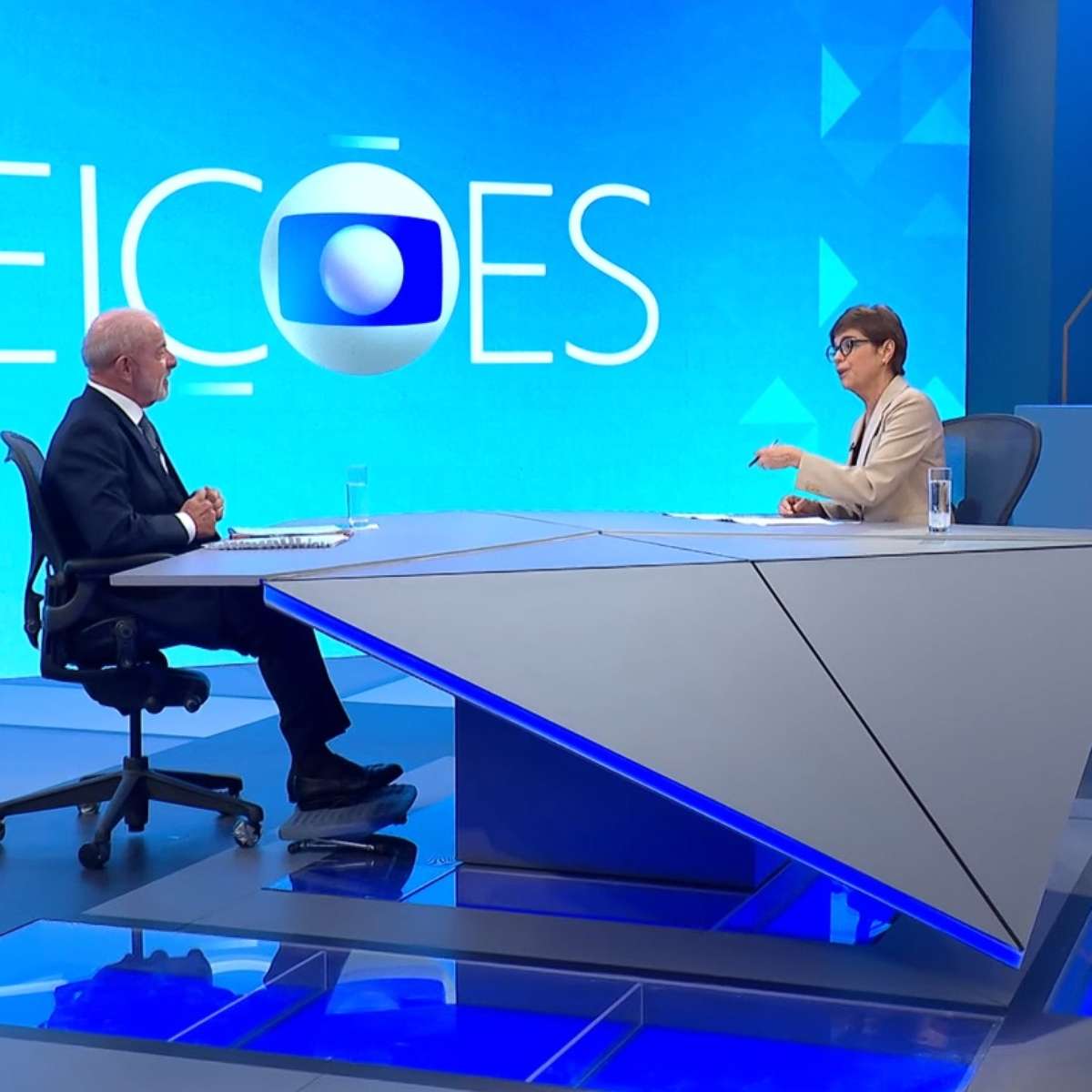 Renata Lo Prete domina a entrevista de Lula com a segurança de quem não precisa se colocar como juiz para ter autoridade