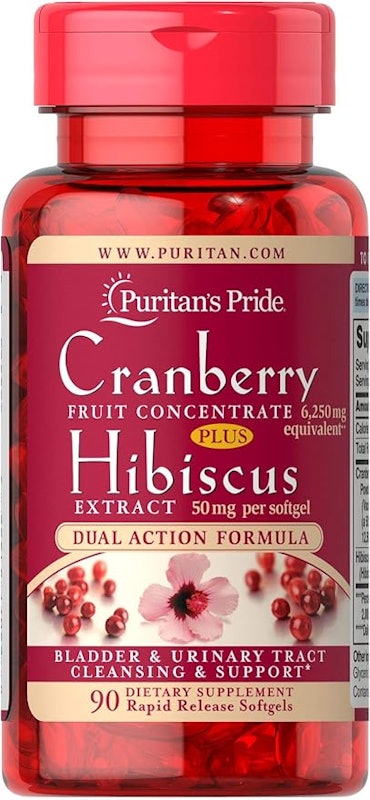 Cranberry Fruit Concentrate Plus Hibiscus Extract Puritan's Pride 1